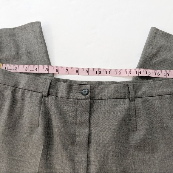 Zanella Dress Pants Womens Plus Size 16 Trouser Gray Stretch Pocket Straight - Picture 11 of 13